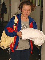 Mature ladies unwinding in an all female sauna