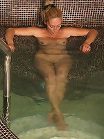 Mature ladies having relaxation time at the sauna