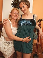 These naughty housewives love licking and playing