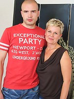 Horny blonde housewife sucking and fucking like crazy