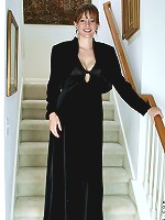 Anilos Justine flaunts her medium sized boobs as she slips off her evening wear