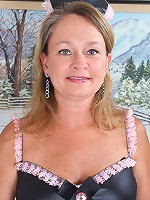 Flirty milf maid doing her chores with her famous sex uniform