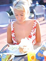 Danica gets naked in public