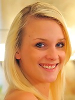 Whitney plays with her brush