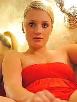 Whitney plays with her brush