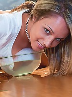 Slippery and sexy Nikki covered in suds