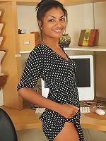 Sexy and exotic Neela peels off her office attire after a hot phonecall