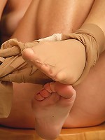 Beautiful 42 year old Cheyanne looking hot as ever in sexy pantyhose