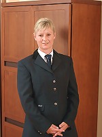 Horny 42 year old blond Nicole M strips after getting home from work