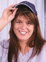 Brunette MILF Alex from AllOver30 poses and spreads after sports