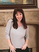 Elegant and mature RavVeness strips off her hot blue panties