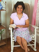 Wicked hairy bush on this 44 year old brunette housewife.