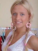 Lolita rocks pigtails while her teen pussy is drilled hard