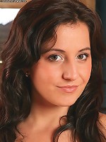 Dark haired beauty Gabriela spreads her ass cheeks