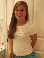 Sad teen poses in her pjs