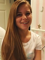 Sad teen poses in her pjs