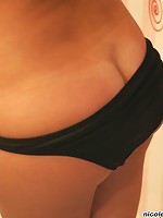 Cute and innocent dirty blonde in pigtails