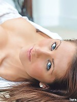 Cute teen in a mens shirt