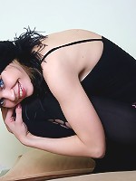 Stockings teen with hole at the kooch