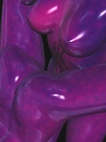 Two girls kissing in 3d!