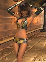 Teen in a dungeon in 3d!