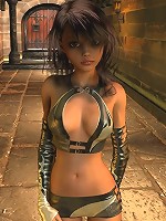 Teen in a dungeon in 3d!