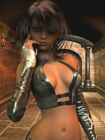 Teen in a dungeon in 3d!