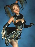 Teen upskirt in costume