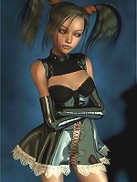 Teen upskirt in costume