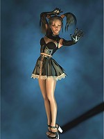 Teen upskirt in costume