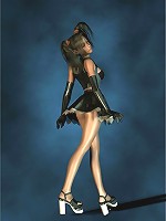 Teen upskirt in costume