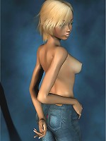 Perfect topless blonde teen really petite!