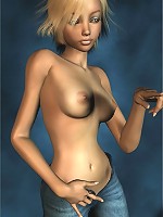 Perfect topless blonde teen really petite!