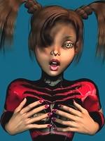 Busty 3d midget!