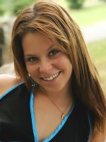 Candice takes off her underwear outdoors