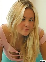 Ashleys ripped top shows off her big tits