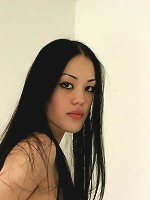 Nude asian teen takes a bath