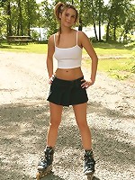 tight white vest top