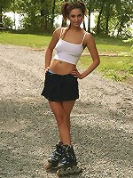 tight white vest top