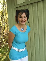 Nonnude cutie poses outdoors