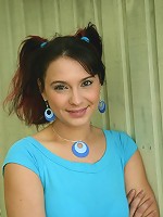 Nonnude cutie poses outdoors