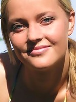 college teen spilling out of her bikini!