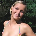 college teen spilling out of her bikini!