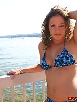 Jades plump teen ass in bikini bottoms