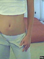 white panties teasing