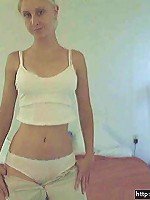 white panties teasing