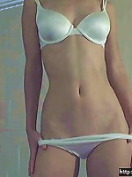 white panties teasing