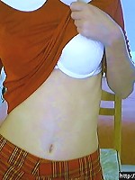 schoolgirl showing her butt on cam