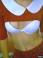 schoolgirl showing her butt on cam