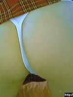 schoolgirl showing her butt on cam
